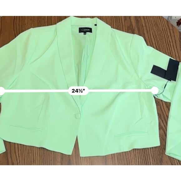11 Honoré ARIEL CROP BLAZER IN PARADISE GREEN size 20 - Picture 10 of 10